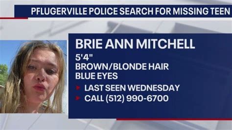 Pflugerville police searching for missing teen girl